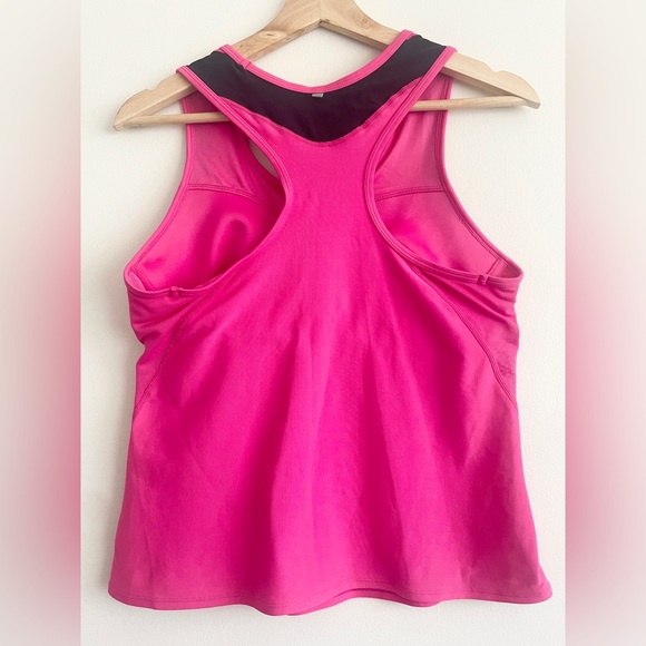 Nike Hot Pink Fit Dry Tank Top with Built-In Bra - Picture 2 of 4